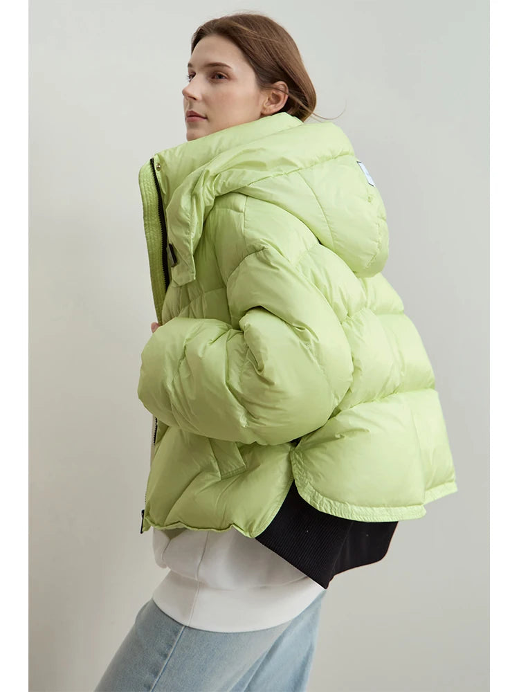Women's Hooded Down Coat | Minimalist Winter Outerwear